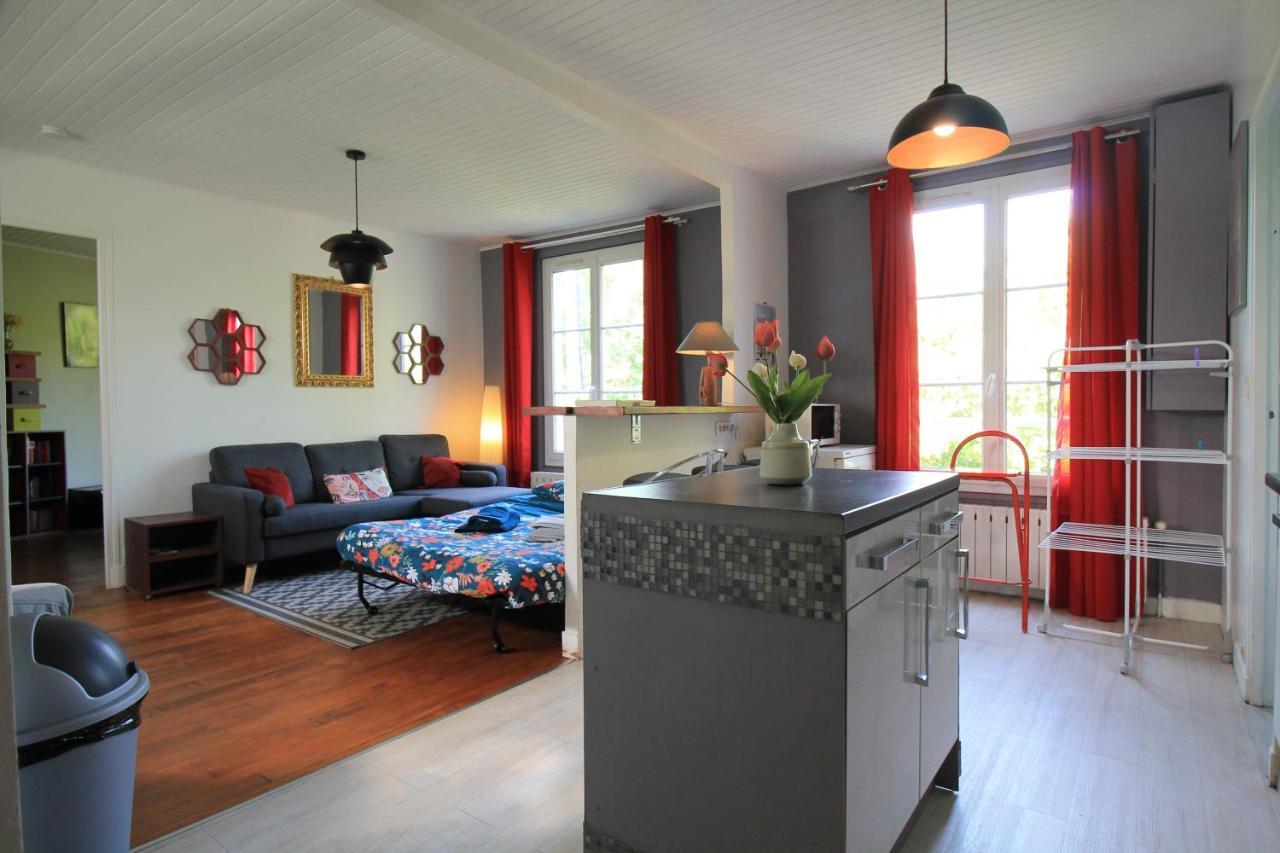 Disponible - Appartement Entier - Ligne H 15Mn Paris-Gare Du Nord, Parking Rue Gratuit, 4 Pers, Station De Train En Face Toutes Les 15Mn, Hippodrome, Cdfas, Universite, Borne Electrique, 1Er Etage Eaubonne Exteriör bild